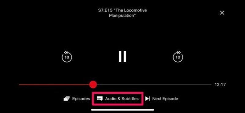 reveal the playback controls | how to remove subtitles on Netflix