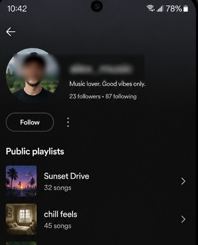 open profile