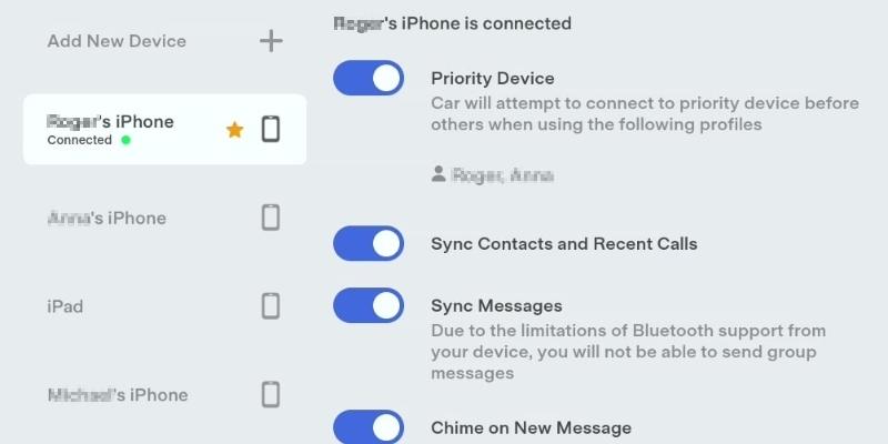 Add New Device | apple music on tesla
