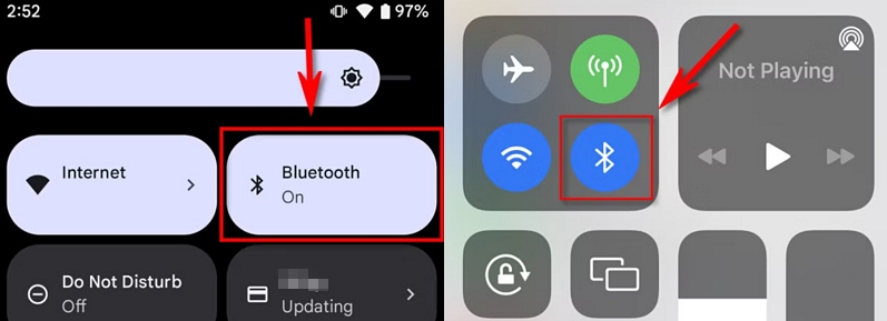 enable Bluetooth on phone | Play Spotify on Amazon Echo