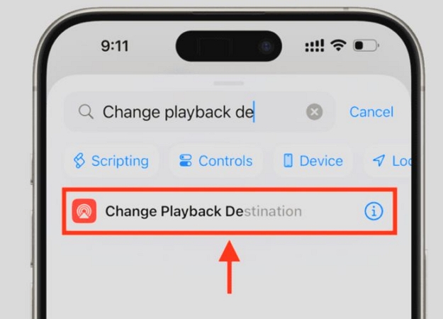 search for Change Playback Destination | Play Spotify on HomePod