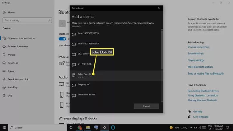 enable Bluetooth | Play Spotify on Amazon Echo