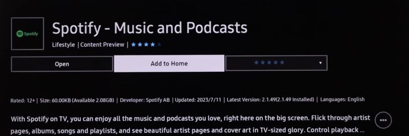 SpotifyDown review | Play Spotify on Samsung Smart TV