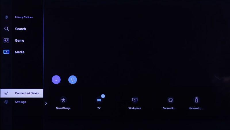 navigate to Connected Devices | Play Spotify on Samsung Smart TV