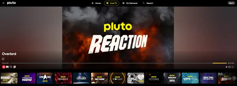 Pluto TV | flixhq alternative