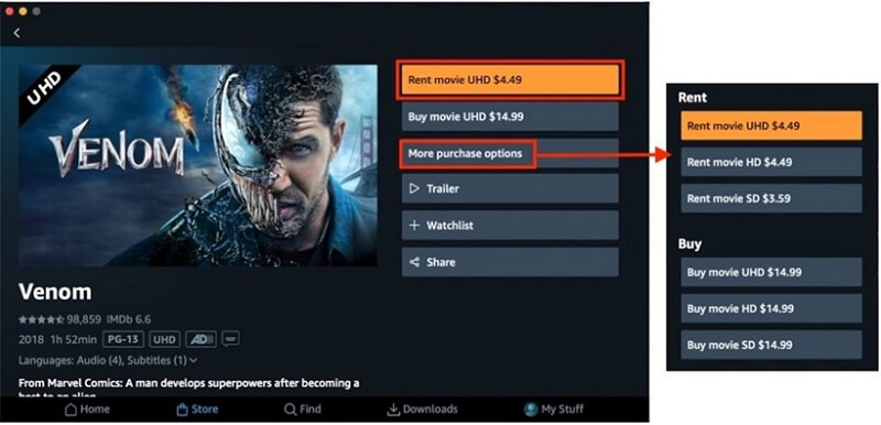 offline viewing | delete purchases on amazon prime video