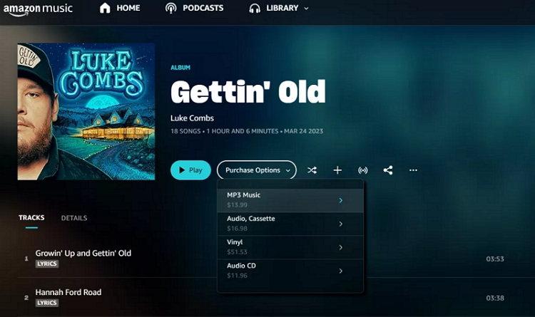 buy tracks from Amazon | Play Spotify on Mighty