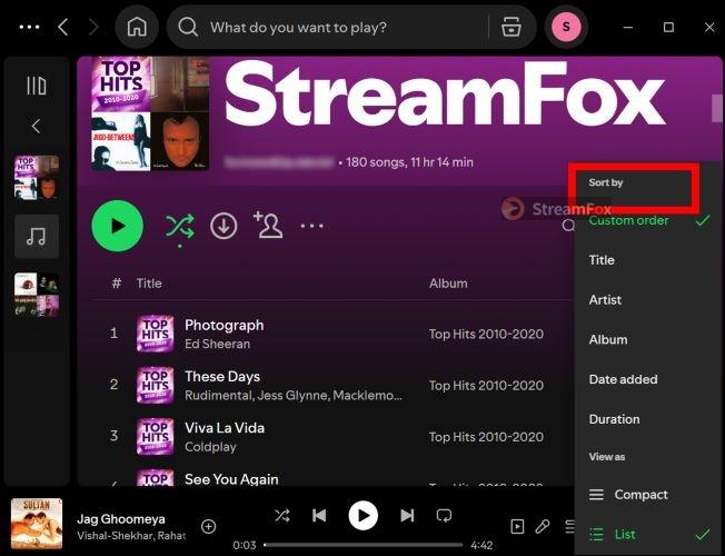 choose randomization option | Randomize Spotify Playlists