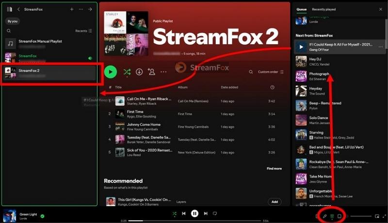 export tracks from Play Queue to empty playlist | Randomize Spotify Playlists