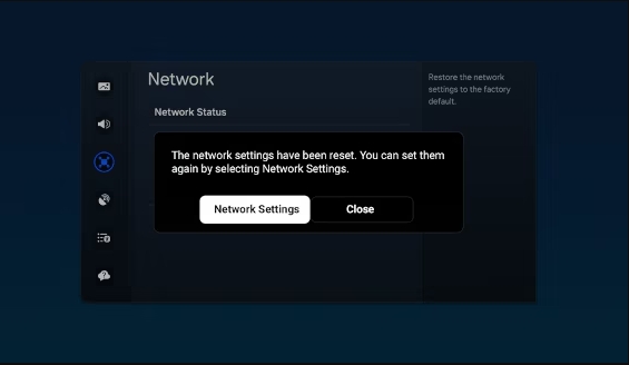 select Open Network Settings | Spotify Playing but No Sound