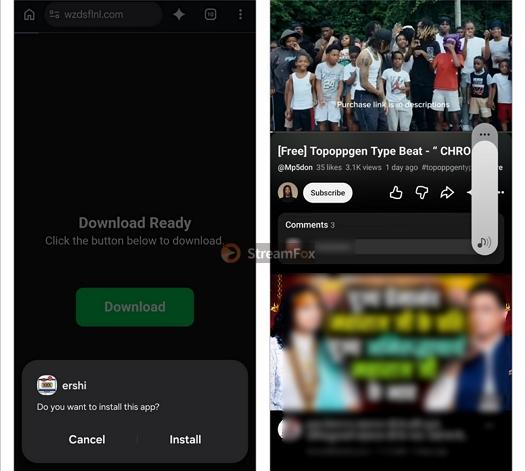 SaveTheVideo failed download