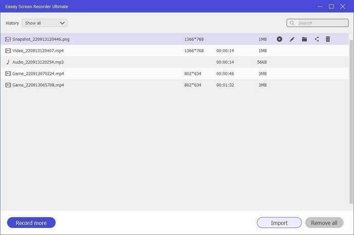 Recording video History | screen record netflix on mac