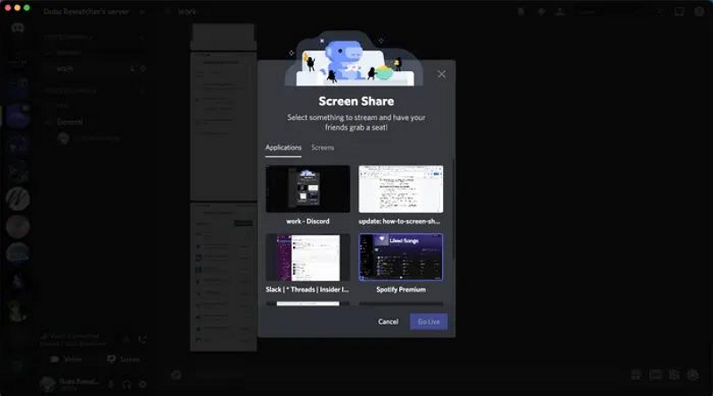 select what you want to share | apple music on discord