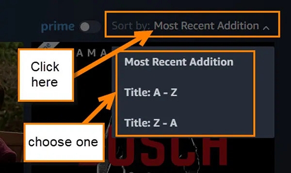 added at the beginning of your list | amazon watchlist