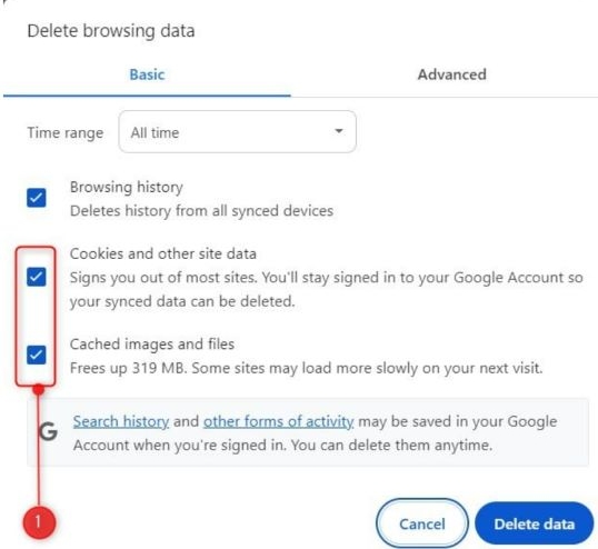 hit Clear Data | Spotify Can't Play This Right Now Error