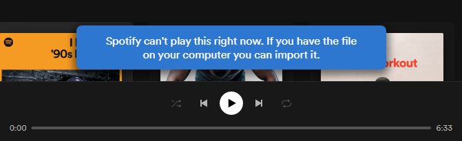 Spotify playback issues | Spotify Can't Play This Right Now Error
