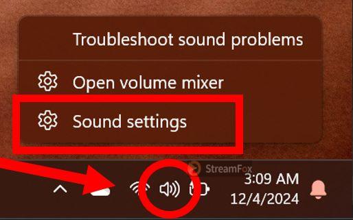 choose Sound Settings | Spotify Can't Play This Right Now Error
