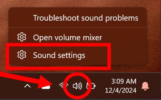 choose Sound Settings | Spotify Can't Play This Right Now Error