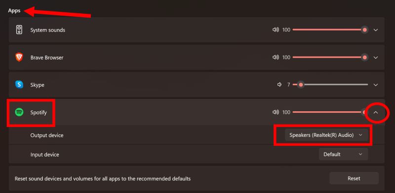 expand Spotify options | Spotify Can't Play This Right Now Error