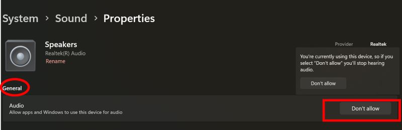 toggle back to Allow | Spotify Can't Play This Right Now Error
