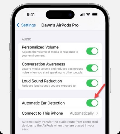turn off Automatic Ear Detection | Play Spotify with AirPods