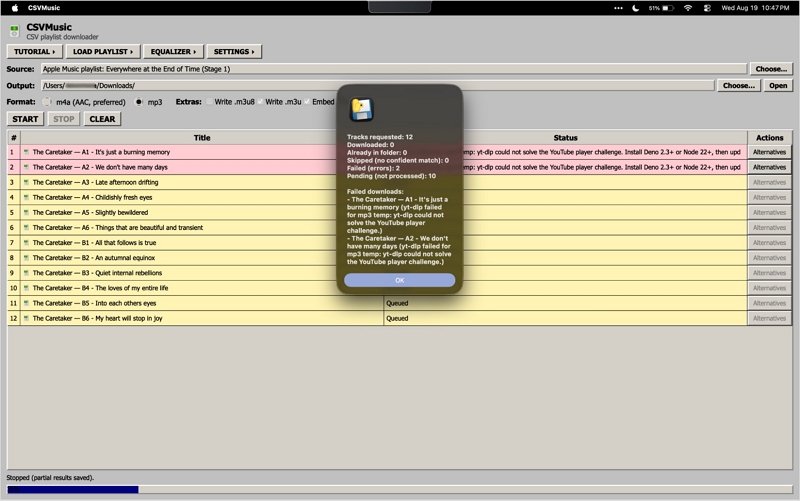 select playlists