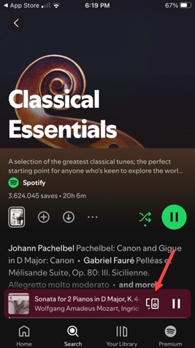 press Devices Available | Play Spotify with AirPods