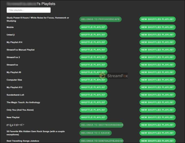 choose SHUFFLE PLAYLIST | Randomize Spotify Playlists
