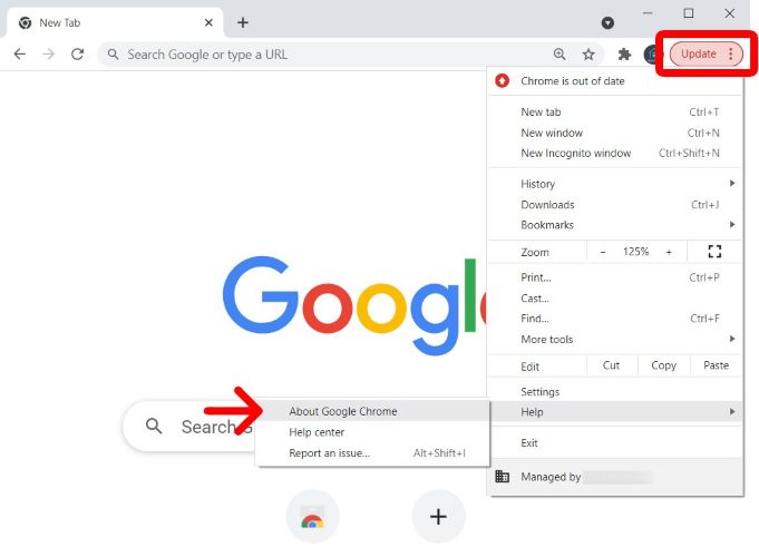 choose About Google Chrome | Spotify Songs Greyed Out and Unavailable