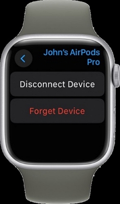 press Forget Device | Play Spotify with AirPods