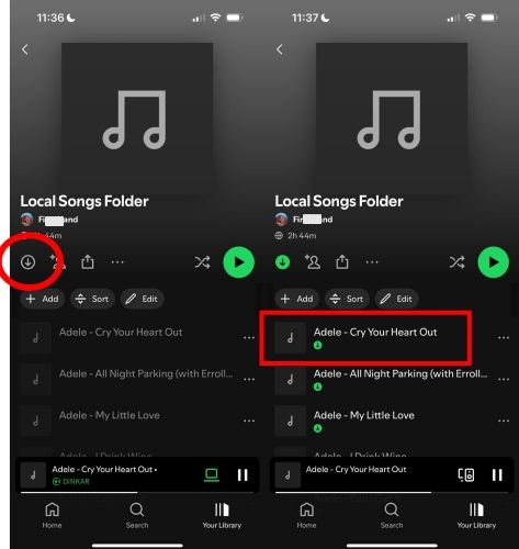 playable songs | Spotify Local Files Not Syncing