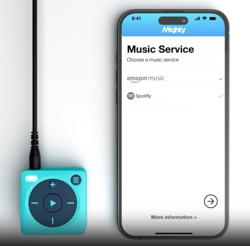 tap plus button | Play Spotify on Mighty