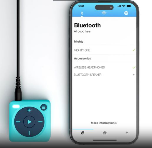 connect Bluetooth device | Play Spotify on Mighty