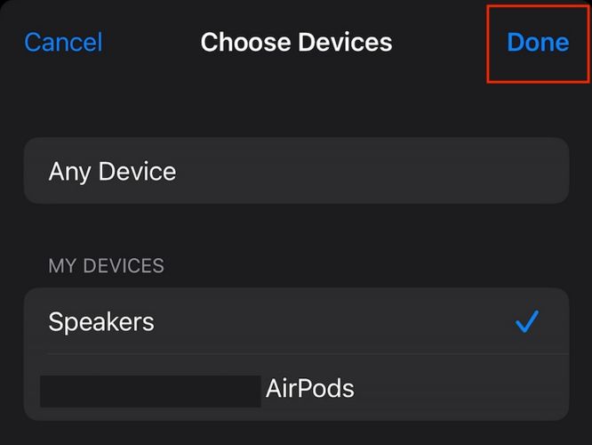 tap Done | Stop Apple Music from Automatically Playing