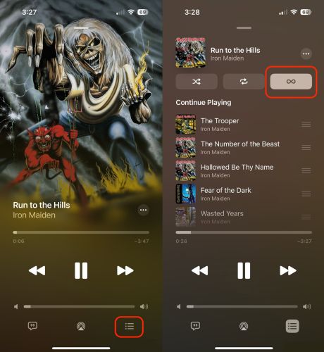 Autoplay icon | Stop Apple Music from Automatically Playing