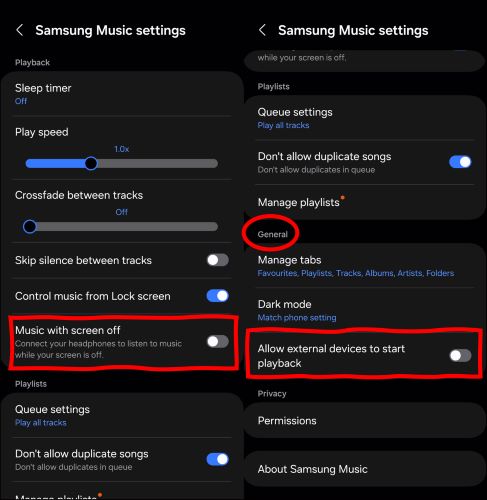 Allow external devices to start playback off | top Spotify from Automatically Playing