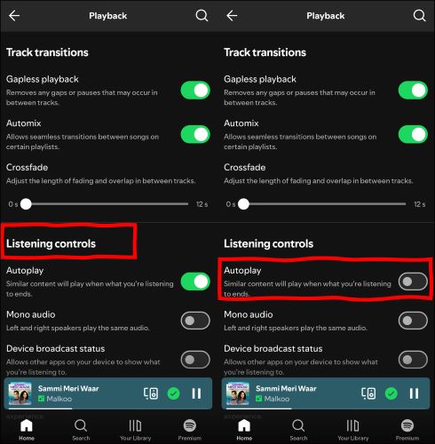 switch off Autoplay | top Spotify from Automatically Playing