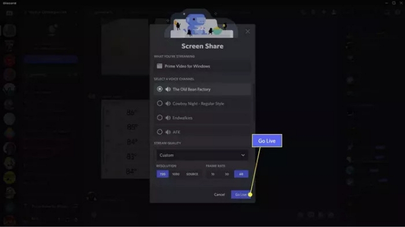 Enable Screen Share | how to stream Amazon Prime on Discord