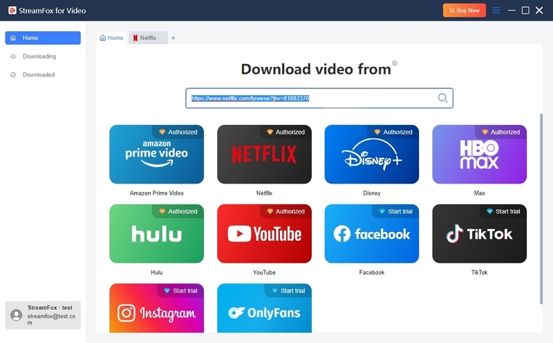 paste a netflix video url | streamfox netflix video converter user guide