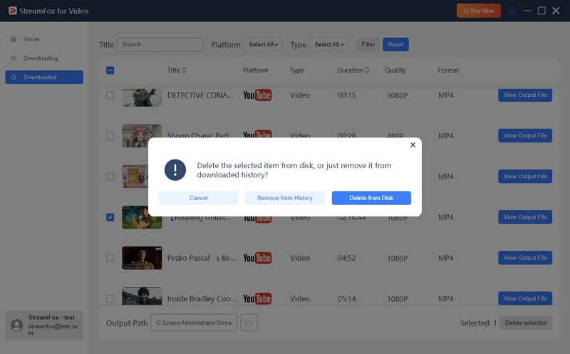 manage videos | streamfox for video user guide