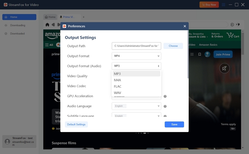 output customization | streamfox for video user guide