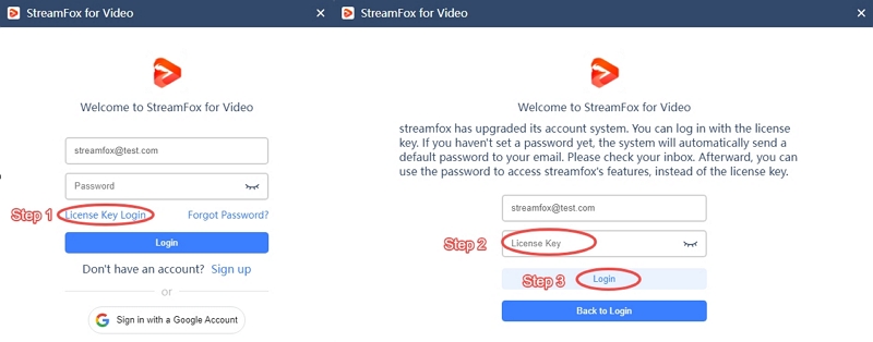 license key login | streamfox netflix video converter user guide