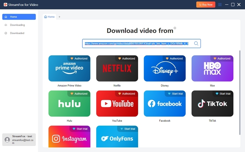 paste video url | streamfox amazon video downloader user guide
