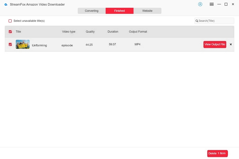 View Output File | amazon watchlist
