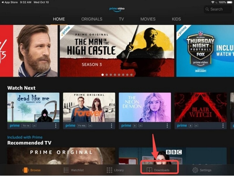 Downloads | delete downloaded amazon prime video from ipad