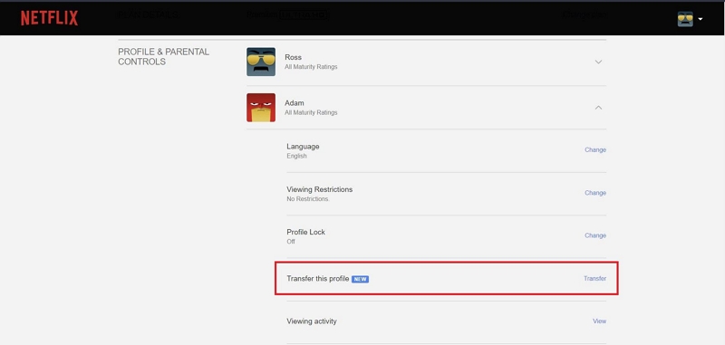 Profile Transfer | how to transfer netflix profile