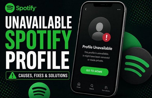 Unavailable Spotify Profile