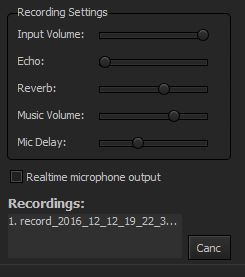 adjust Recording Settings | Spotify Karaoke Mode