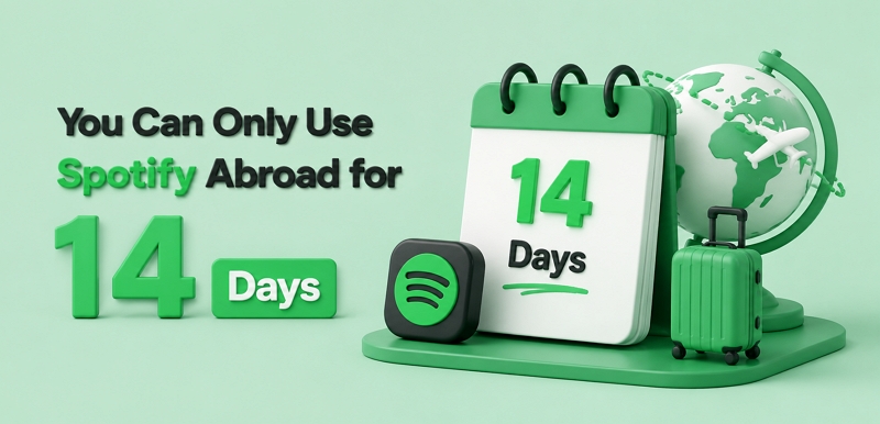 Spotify restrictions | You Can Only Use Spotify Abroad for 14 Days